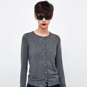 Zara Knit Cardigan with Button